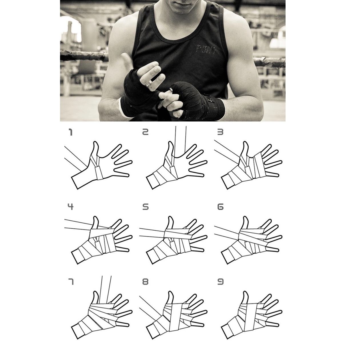 Boxing wraps Elastic Hand & Wrist Support 7