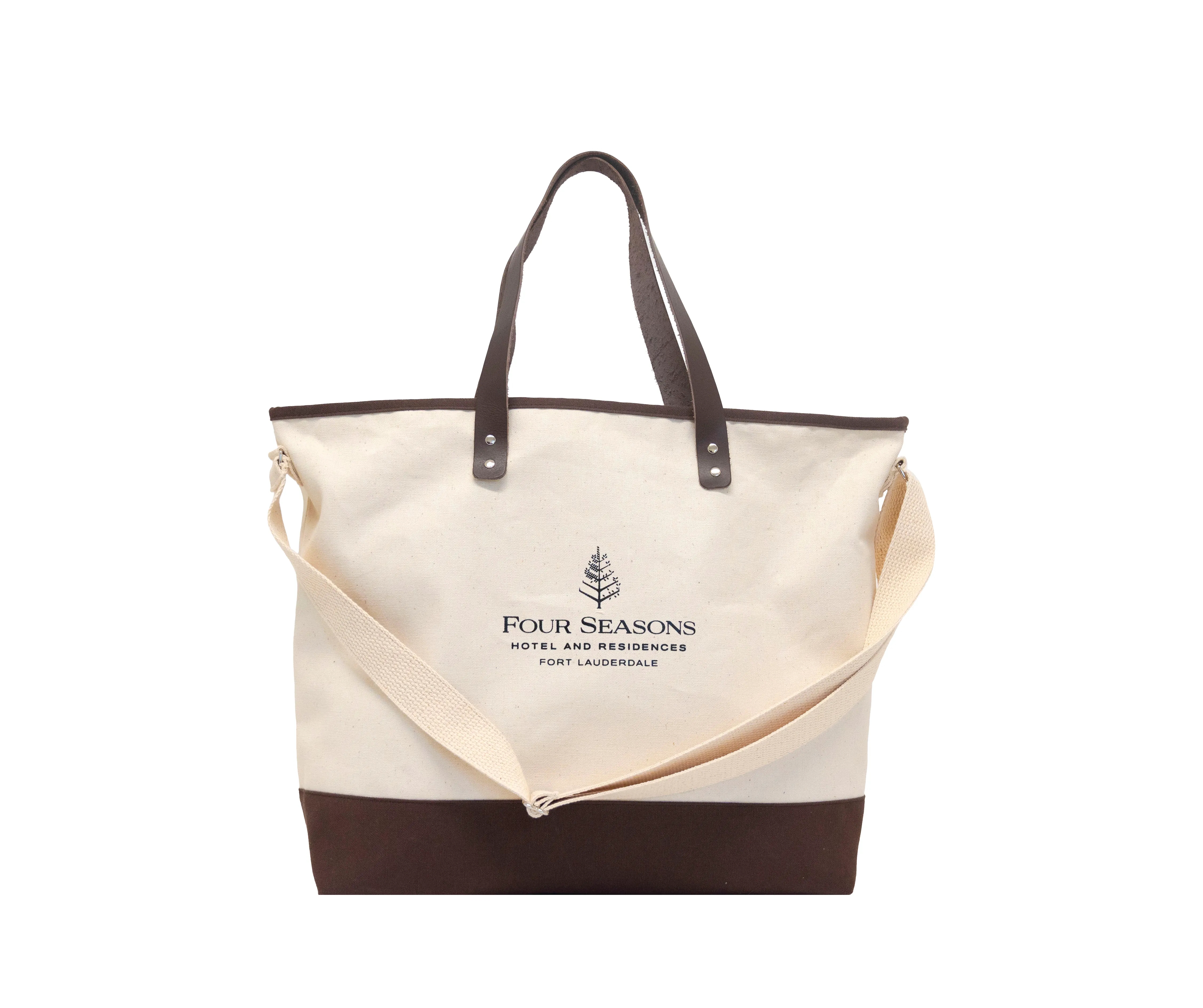 High End Screen Printed Canvas Boat Tote, custom tote bag with logo imprint 2