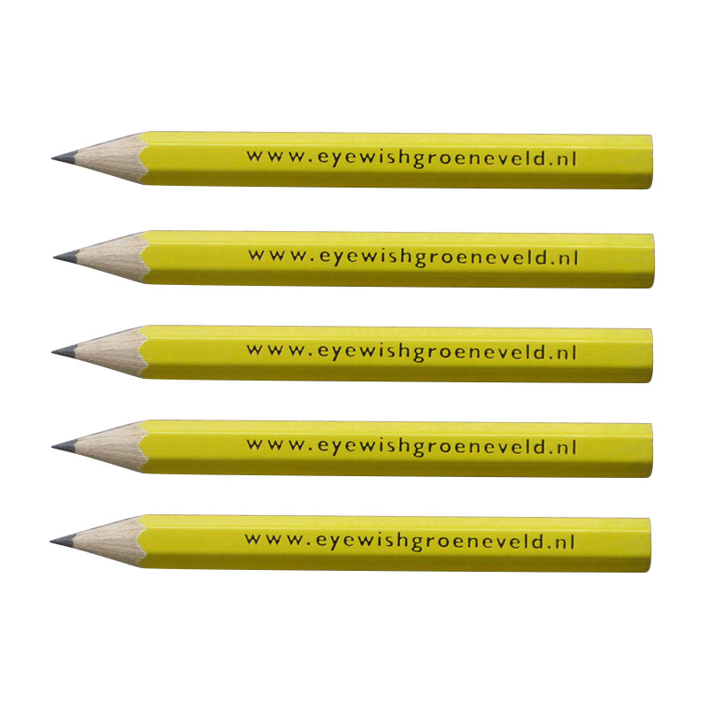 Golf Pencil with Eraser Hex & Round Shape 2