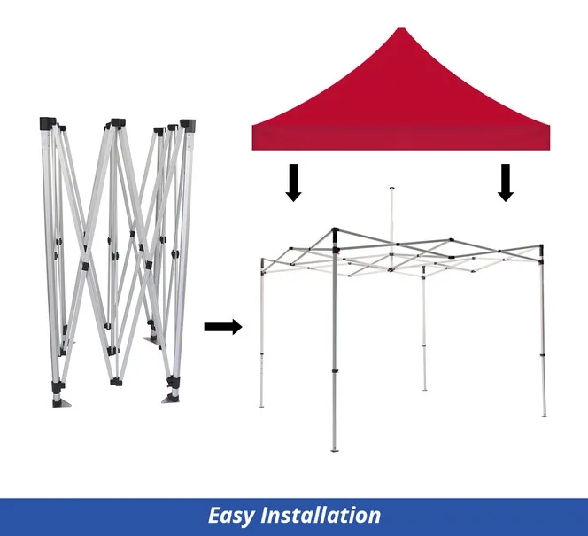 Red Canopy Tent Package (Topper + Frame) 5