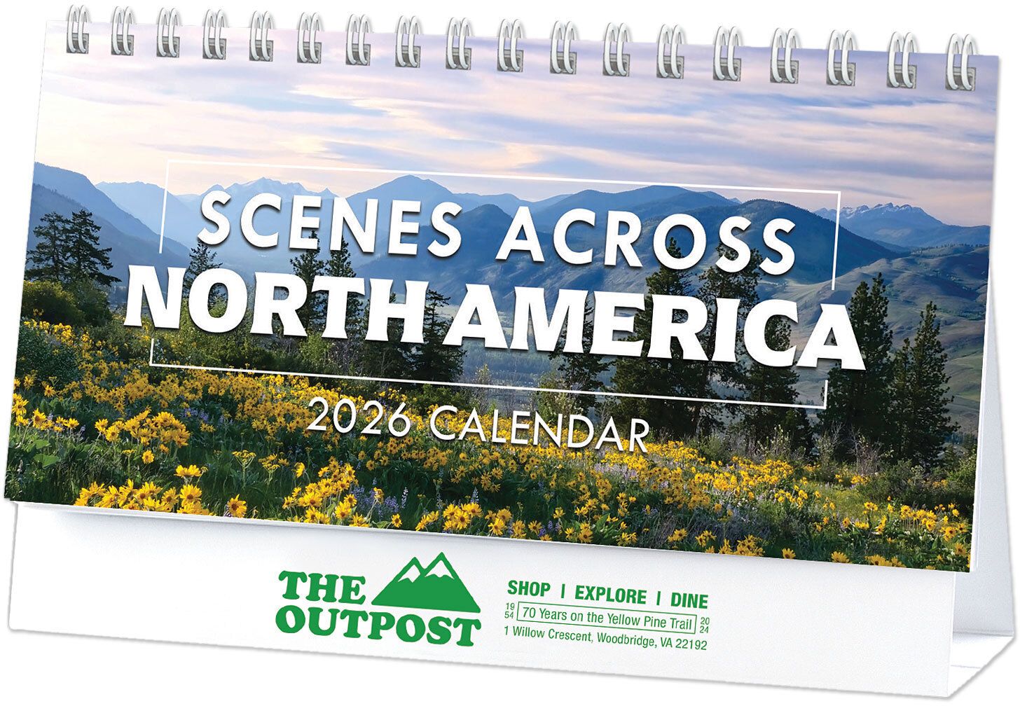 SCENIC AMERICA DESK CALENDAR 12