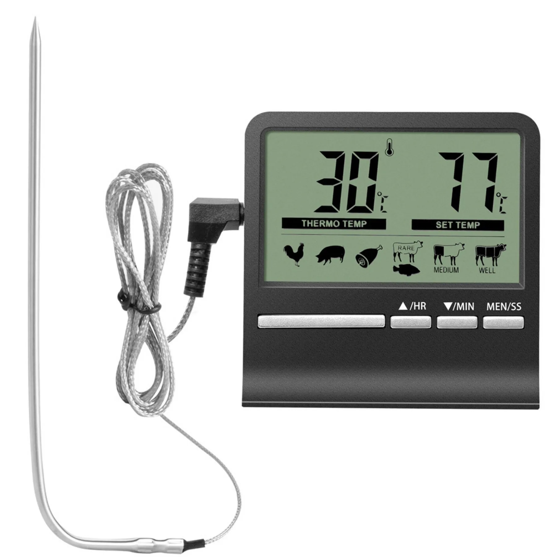 LCD Large Screen  Meat Thermometer 1