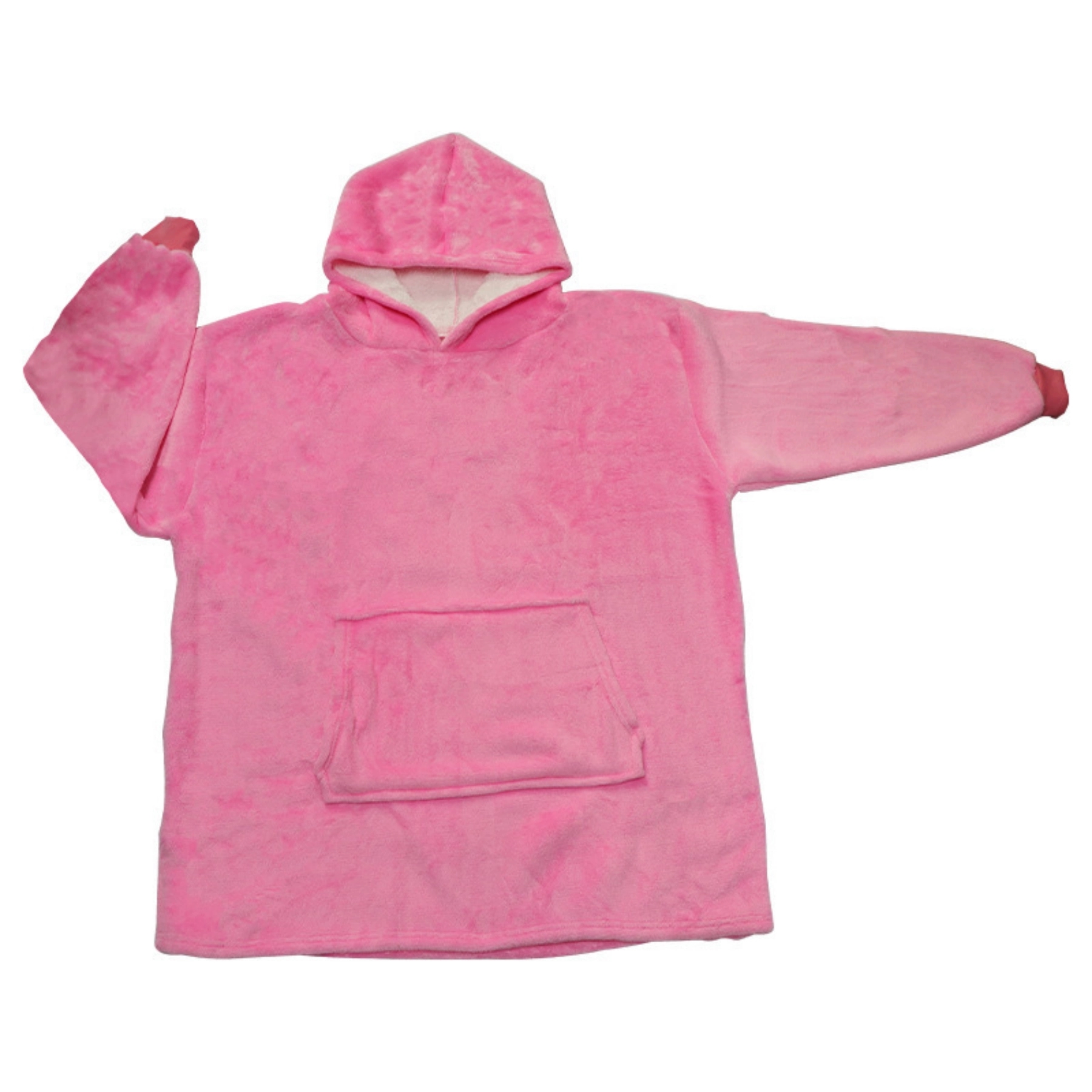 Oversized Microfiber & Sherpa Wearable Blanket 3