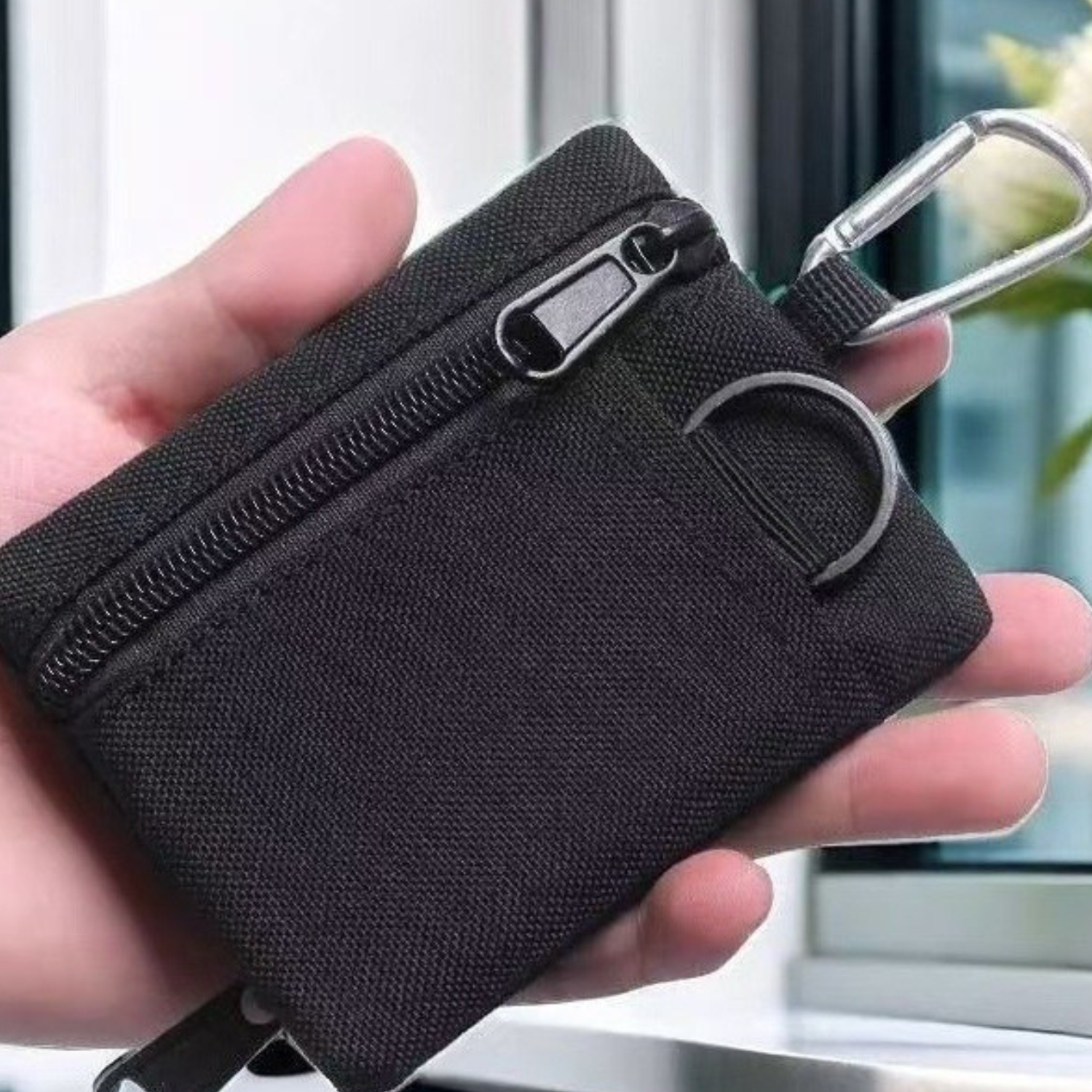 Outdoor Mini Nylon Wallet W/ Carabiner 8