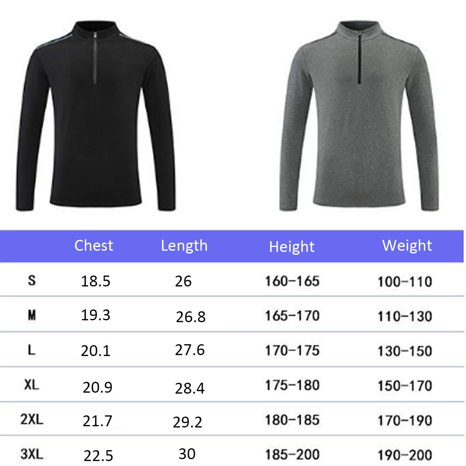Half-zip fitness stand collar long sleeve t-shirt 2
