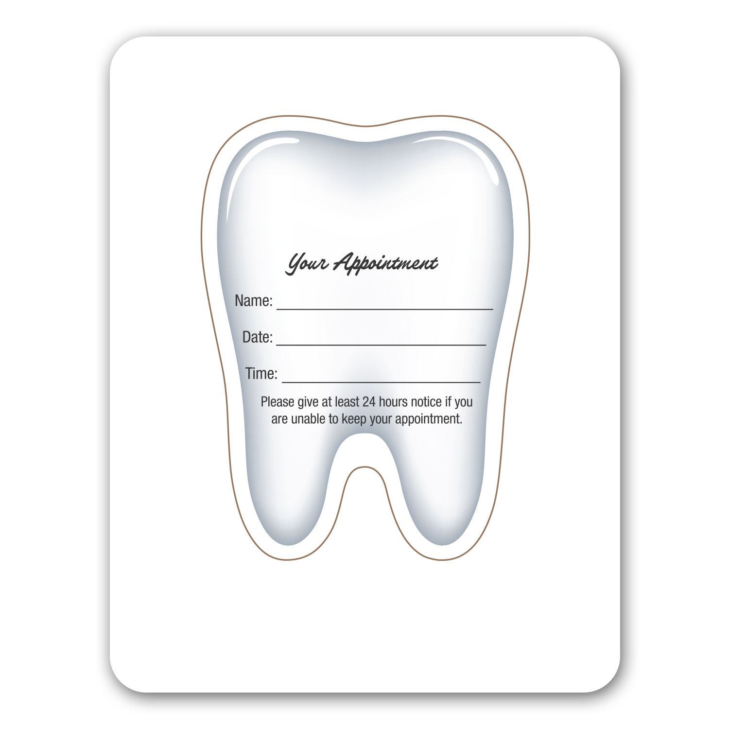 Tooth Punch Out Picture Frame Magnet 2