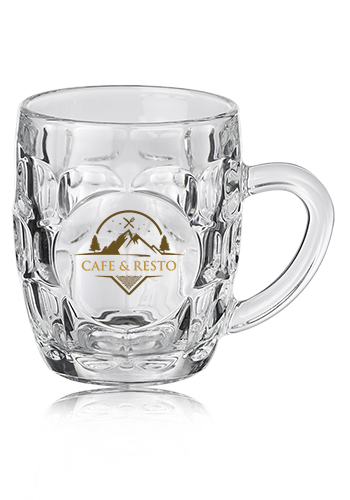 10 oz. ARC Britannia Glass Beer Mugs 8