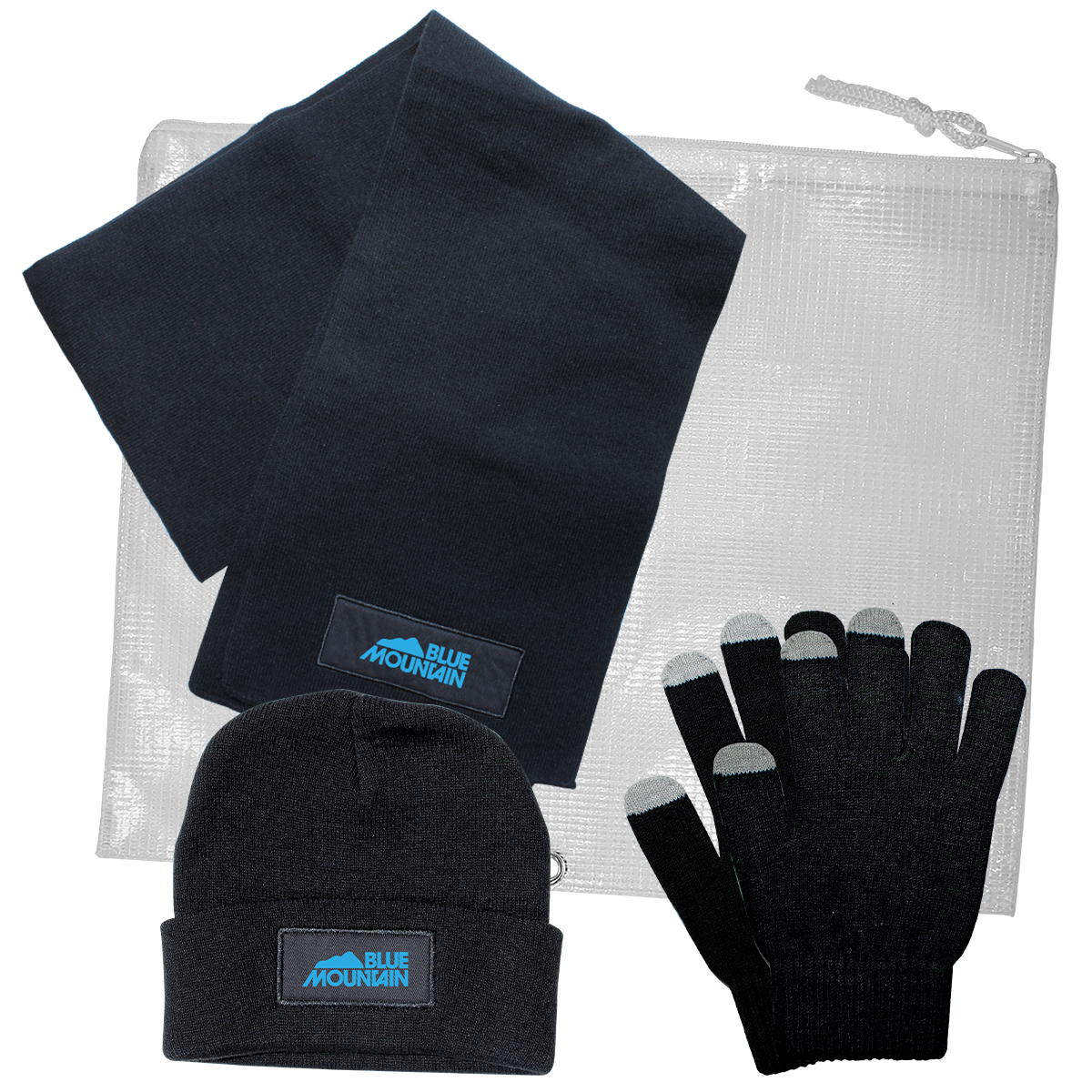 3 Piece Knit Set with All Purpose Pouch 1