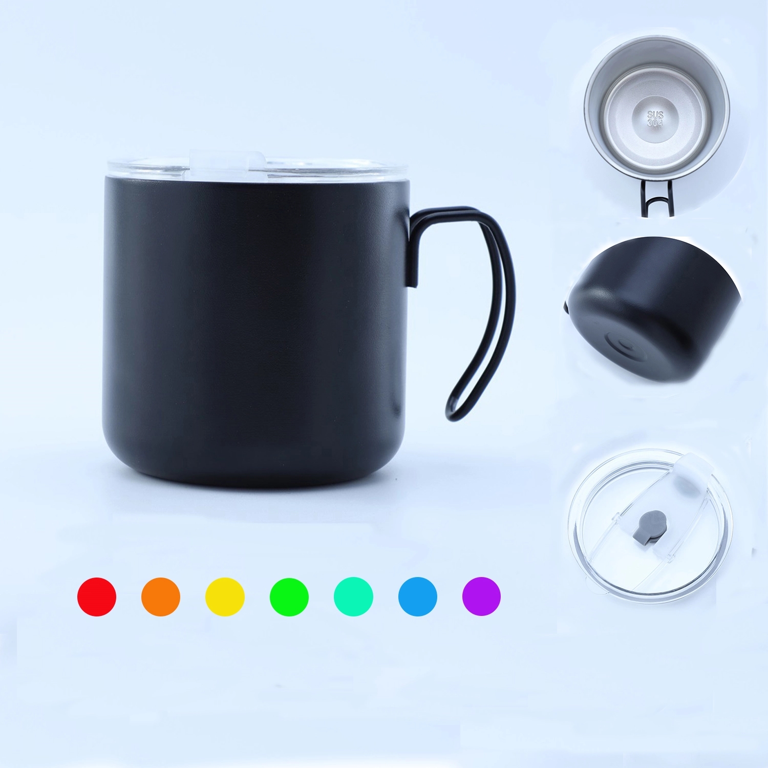 11.84 Oz Double Wall Stainless Steel Vacuum Insulated Mug 1