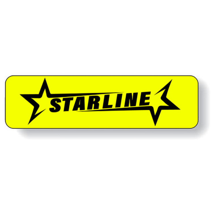 Fluorescent Chartreuse Paper Roll Labels Stock Rectangle (0.75"x2.75")