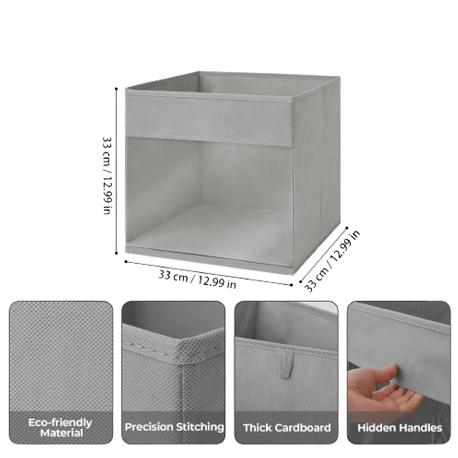 Rectangular Non-Woven Folding Storage Box 1