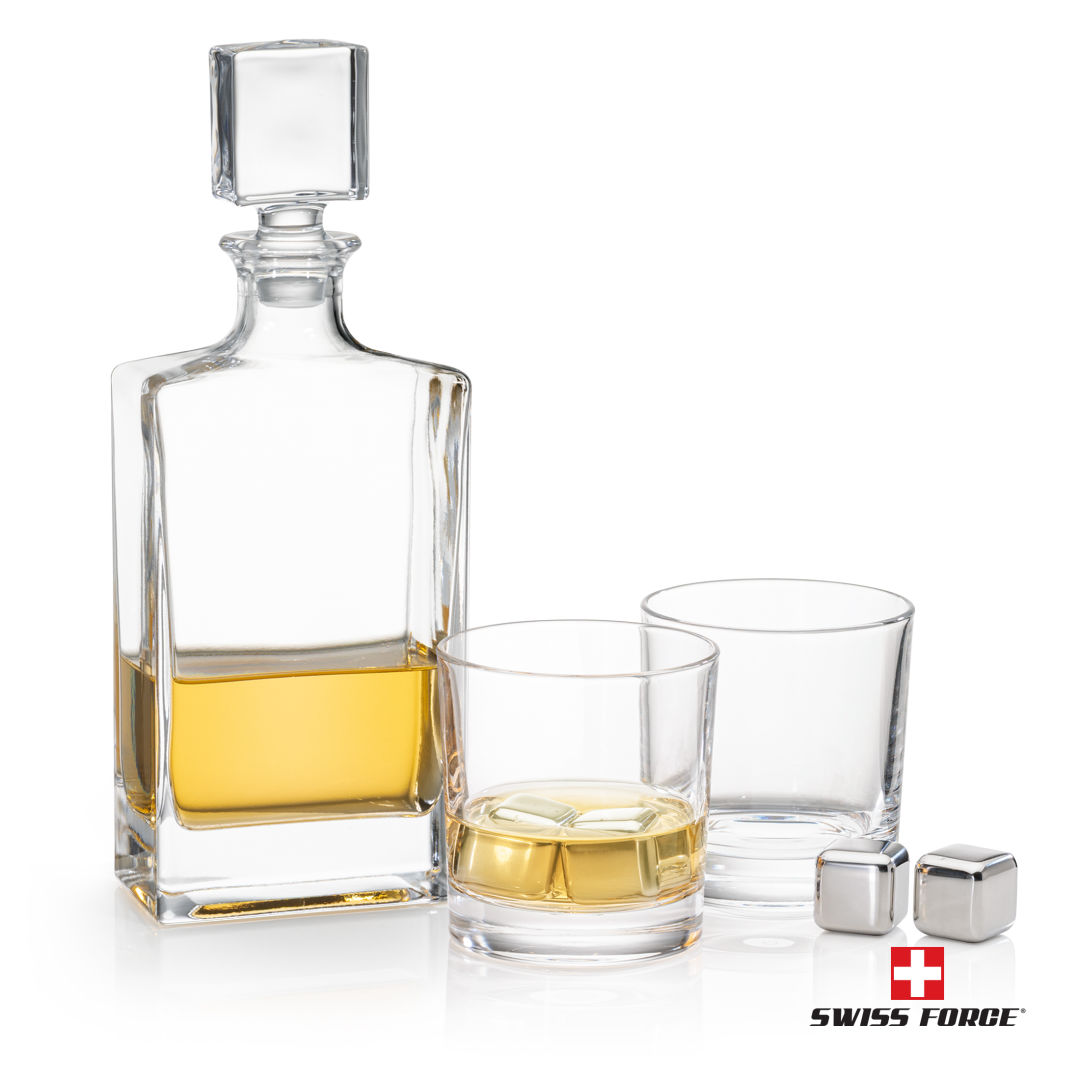 Hallsboro Decanter Set & Ice Cubes 4