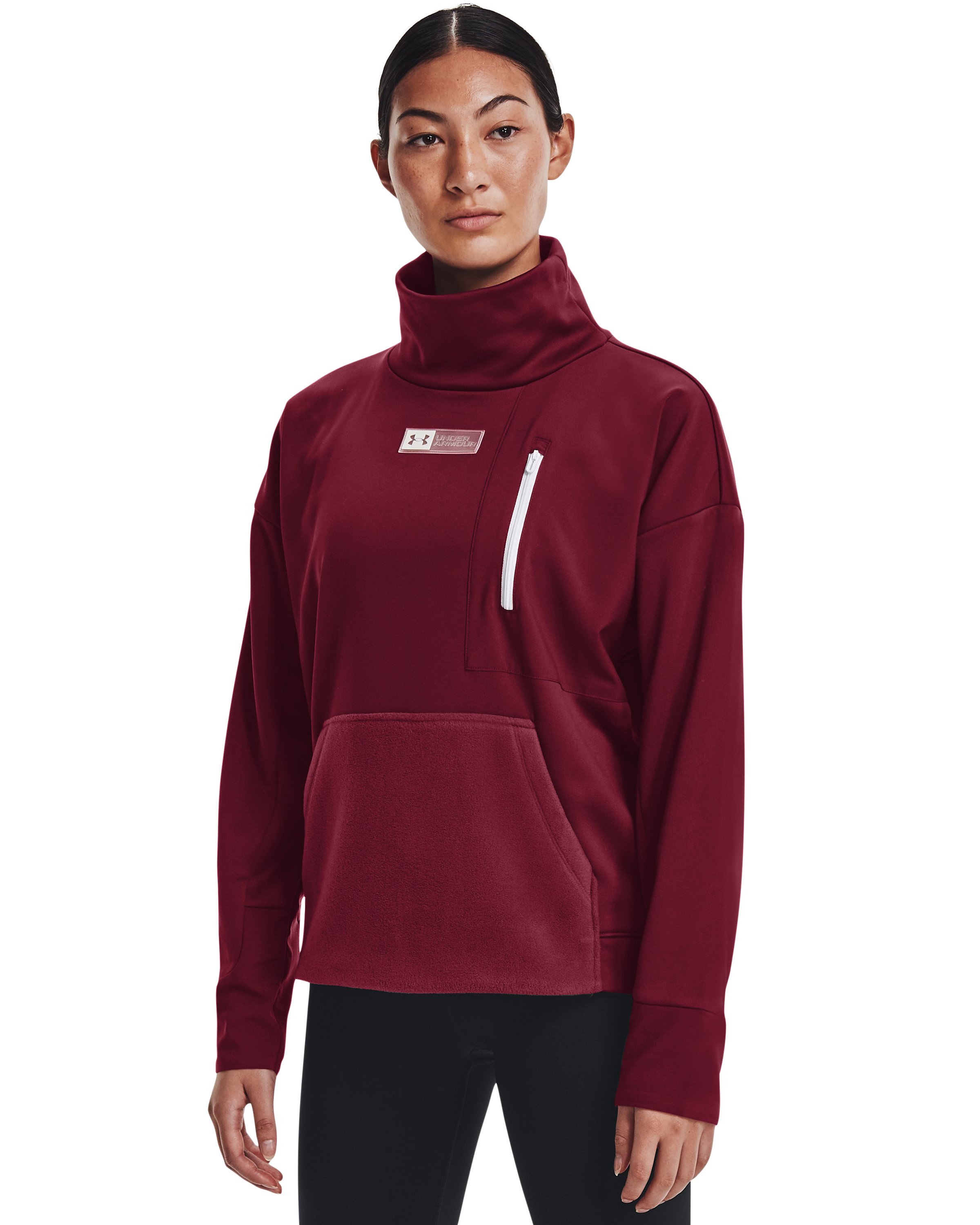 Women's UA Armour Plus Mock Long Sleeve 1