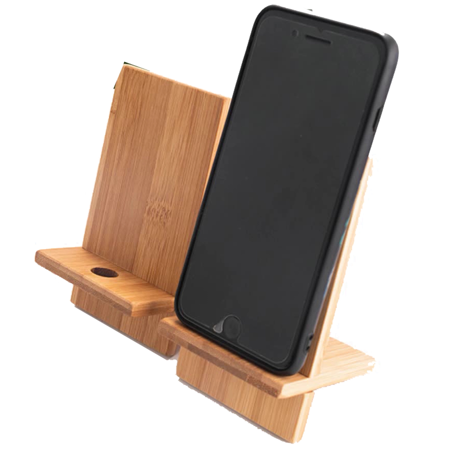 Bamboo Portable Phone Stand 3