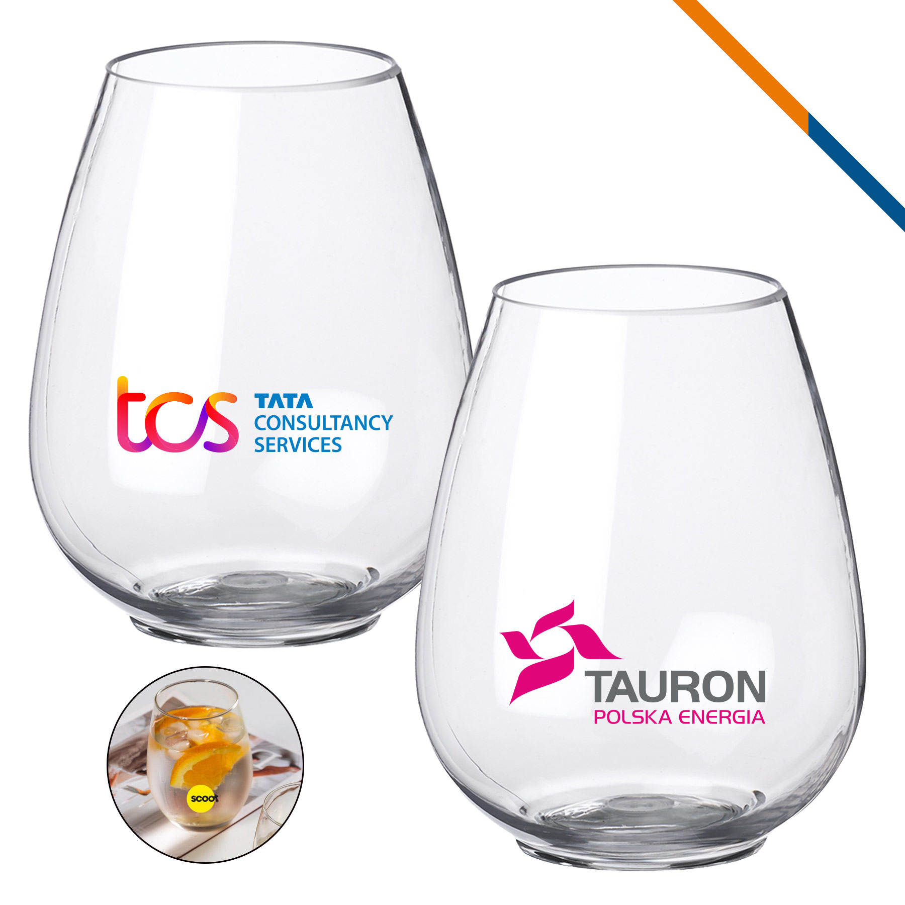 Julie Plastic Stemless Sampler - 6 OZ. 3