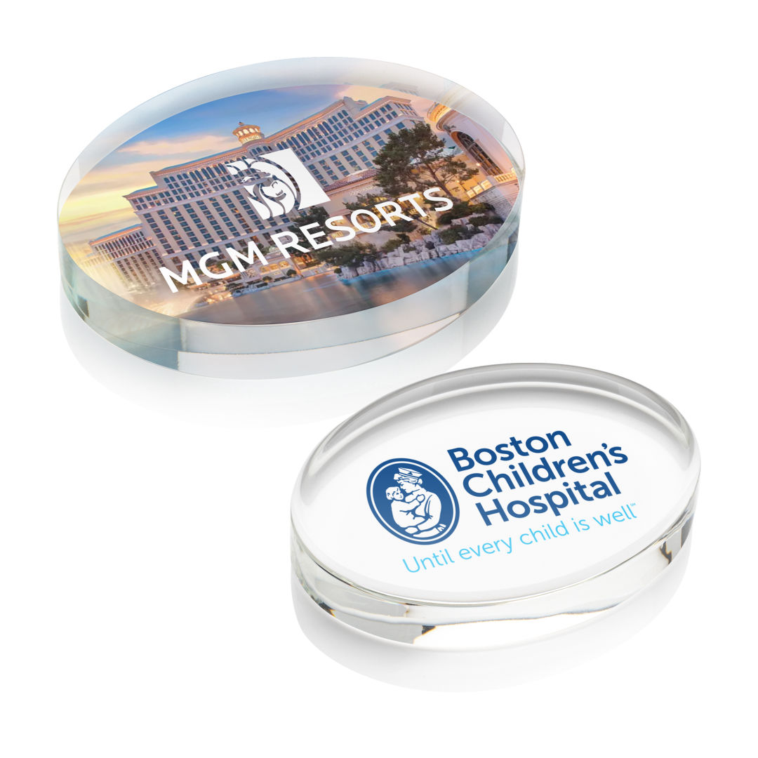 Logan Oval VividPrint™ Paperweight 6