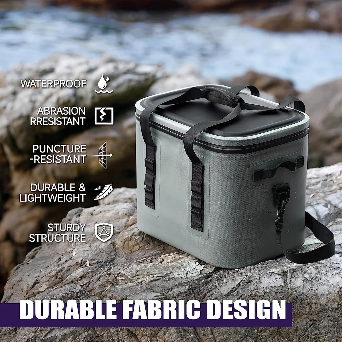 30 Cans Soft Waterproof Leak Proof Insulated Cooler Bags 6