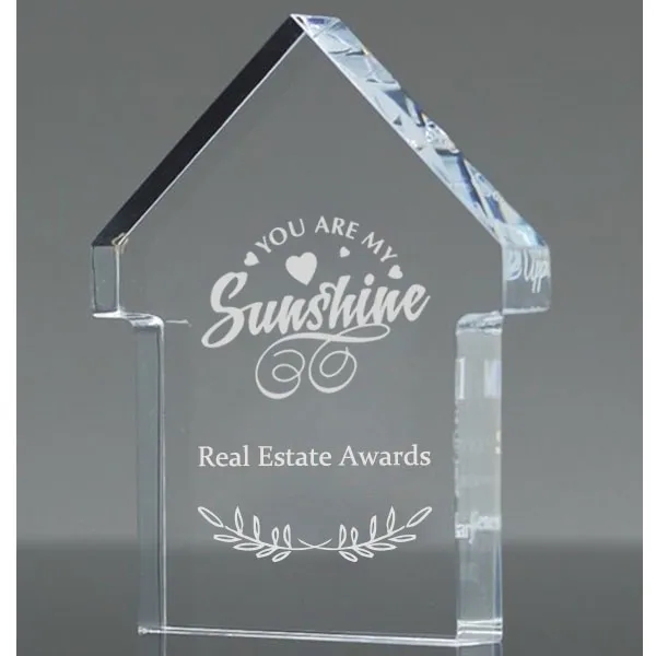 Optical Crystal House Paperweight Award 2