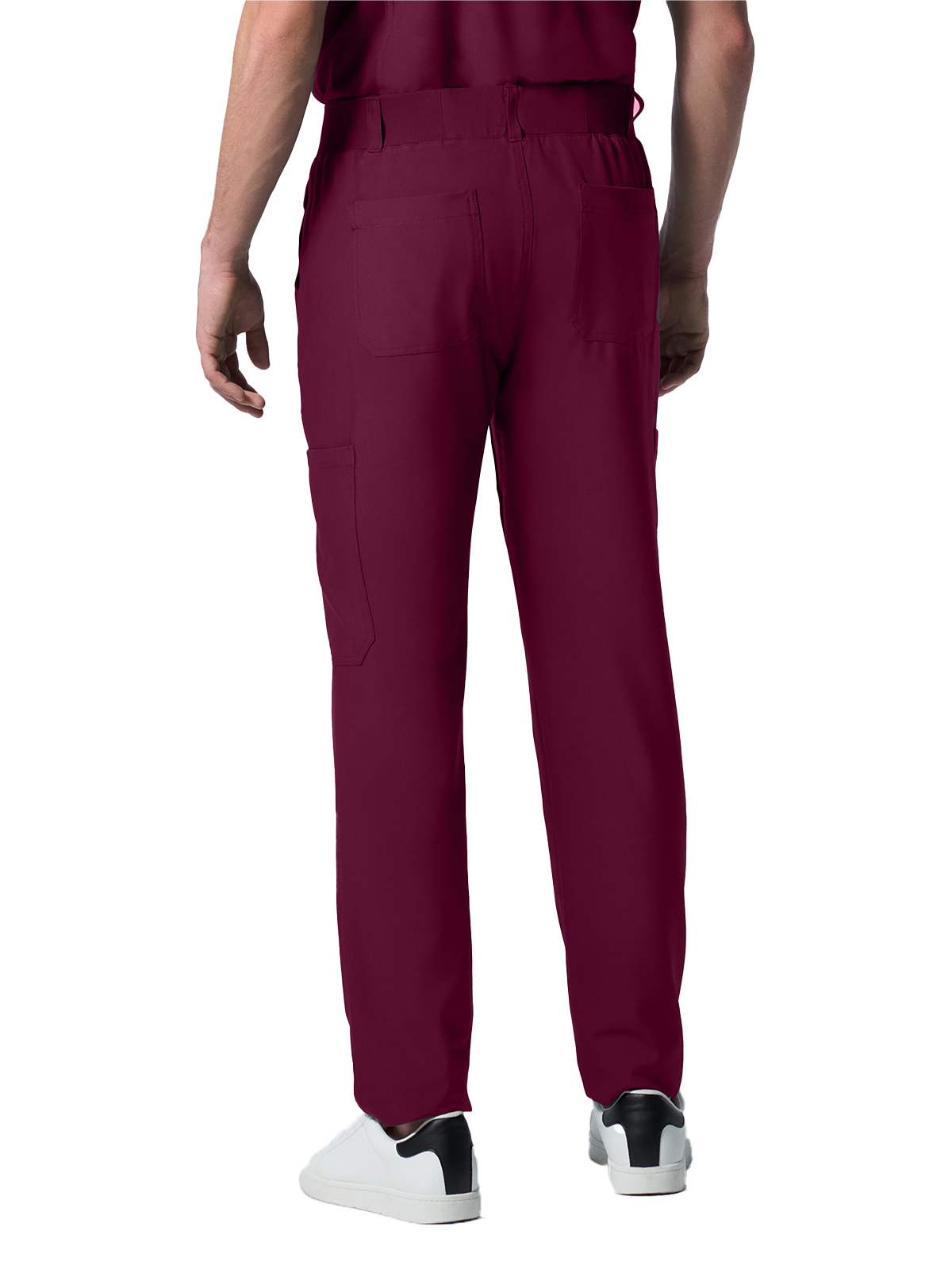 Landau - Forward - Men's Eight-Pocket Mid-Rise Rib-Knit Elastic Waist Cargo Pant 33