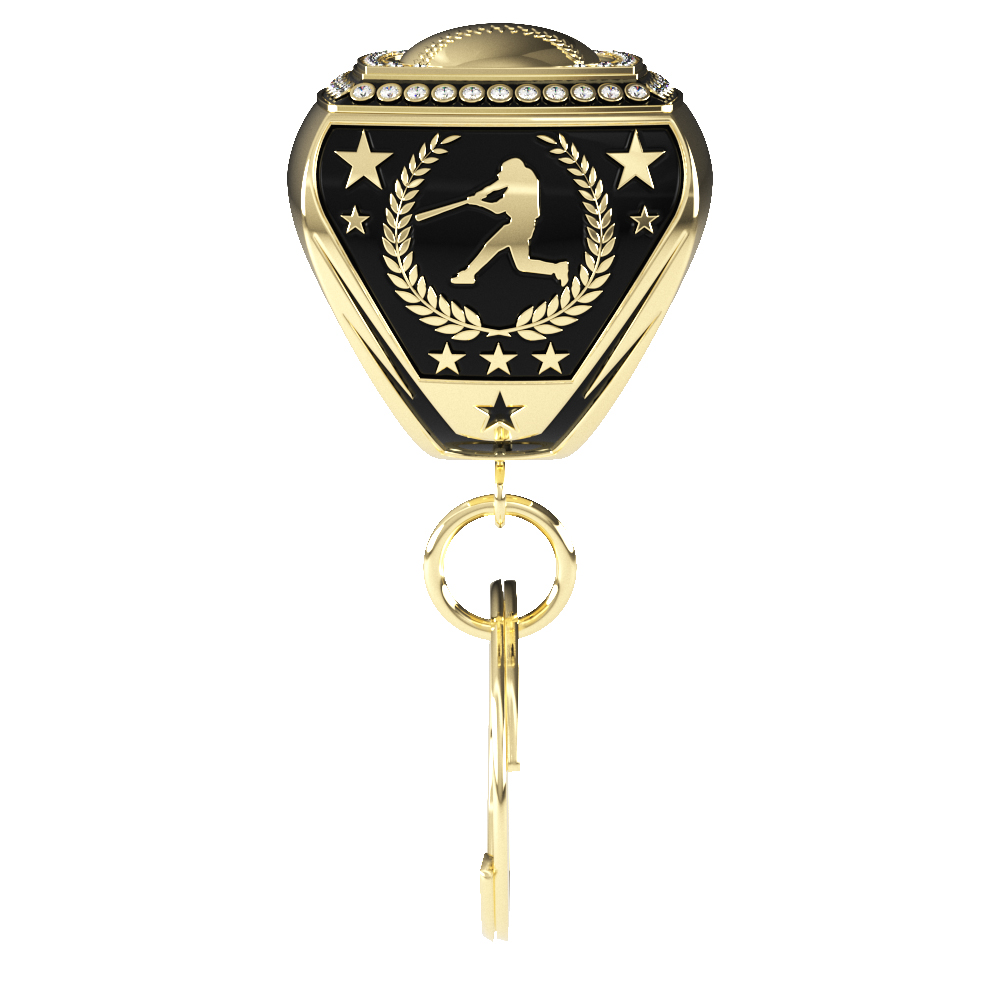 Epic Keychain Ring w/ Stock Bezel & Stock Side Inserts 17