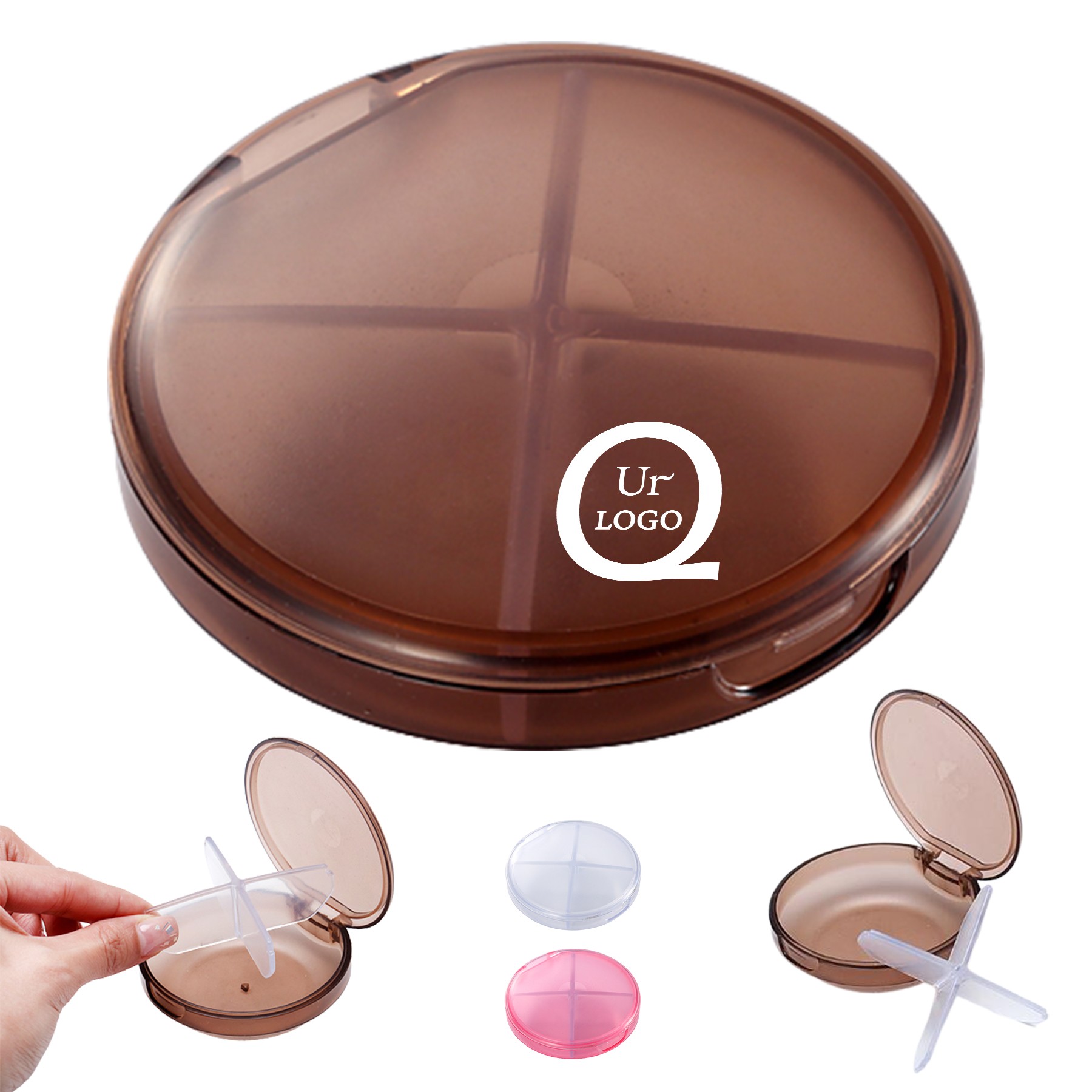 Circular Transparent Medicine Box
