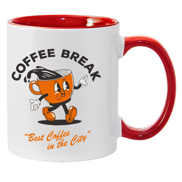 11oz Full Color Colored Handle Mug 15