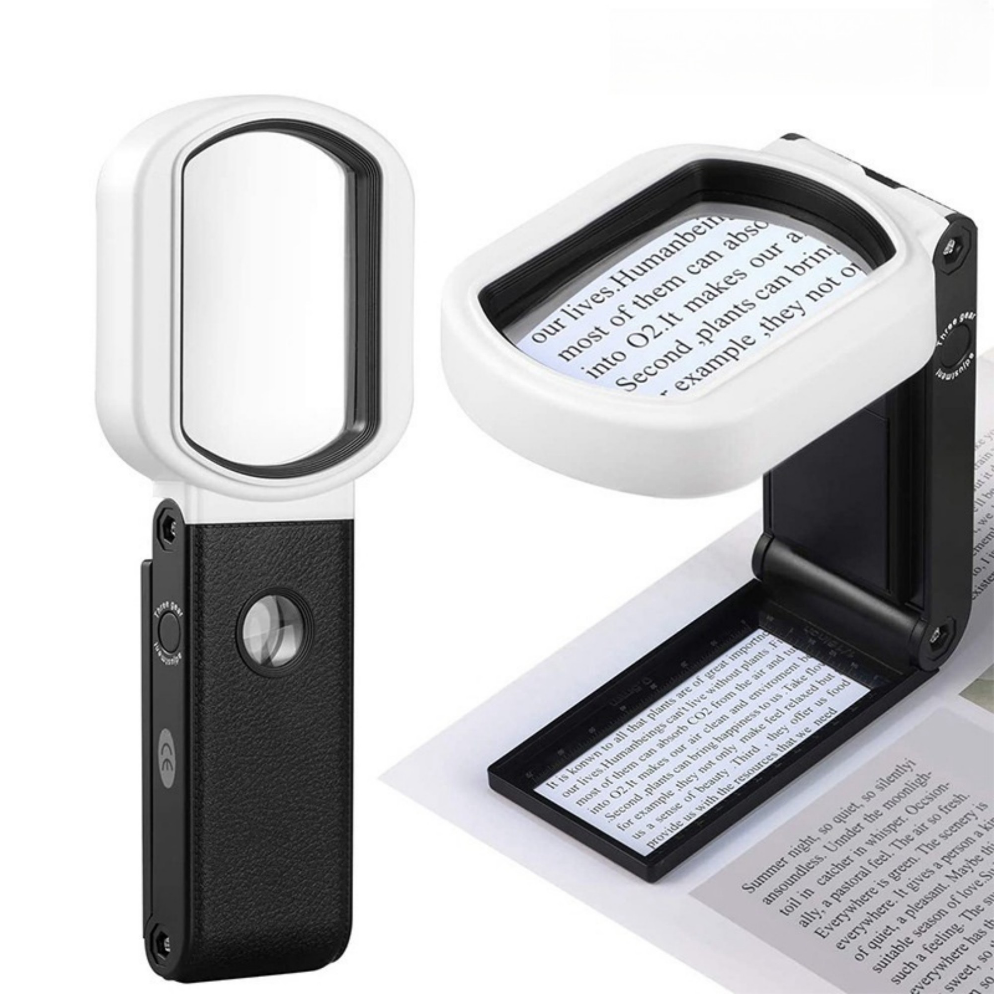 10X 25X Magnifying Glass With Light And Stand 2