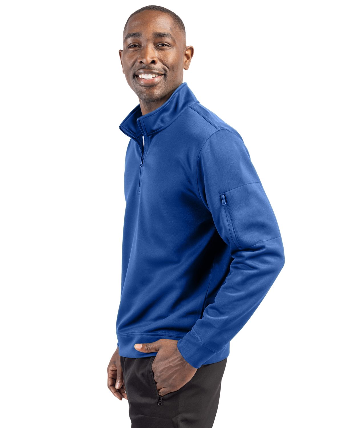 Clique Lift Solution-dyed Performance Unisex Half Zip Sweatshirt 50