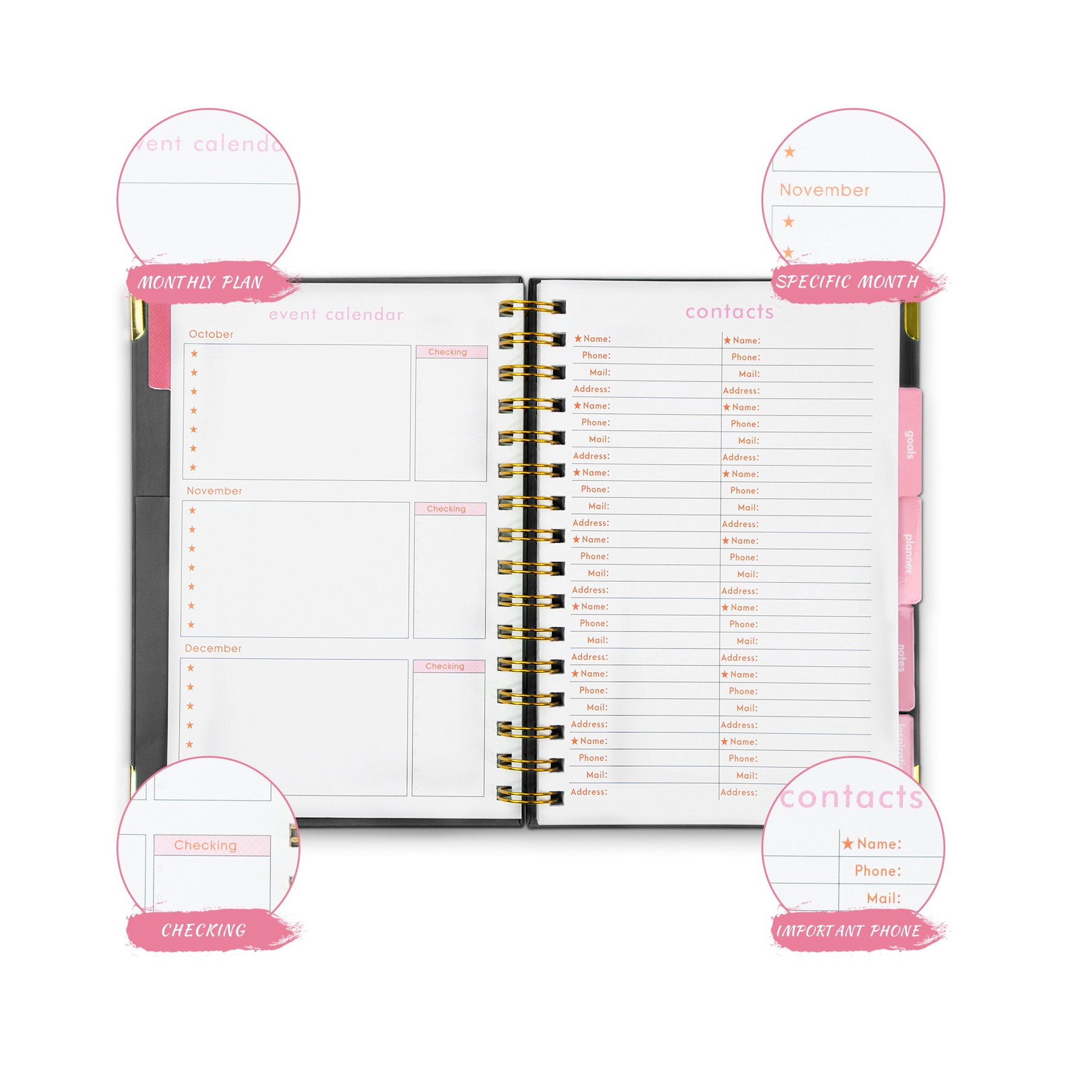 Custom Monthly Planner (direct import) 5