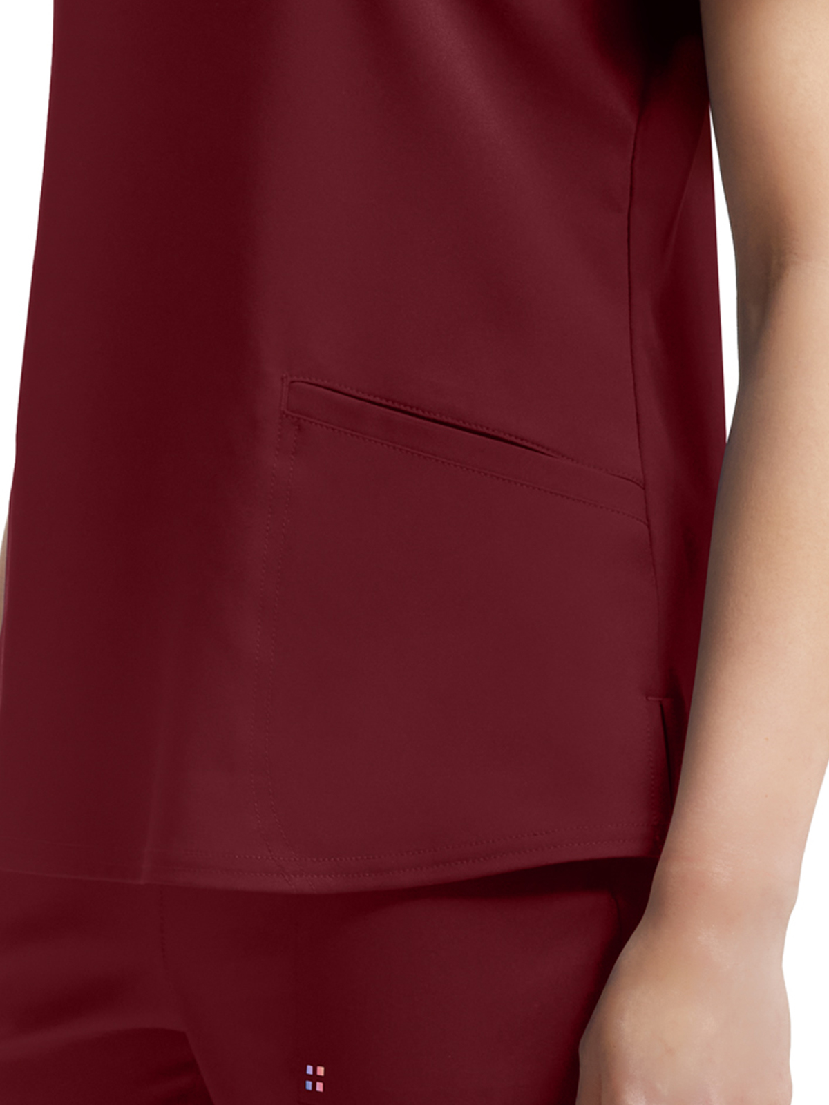 White Cross - VIBE - Women's Three-Pocket Curved V-Neckline Top 4
