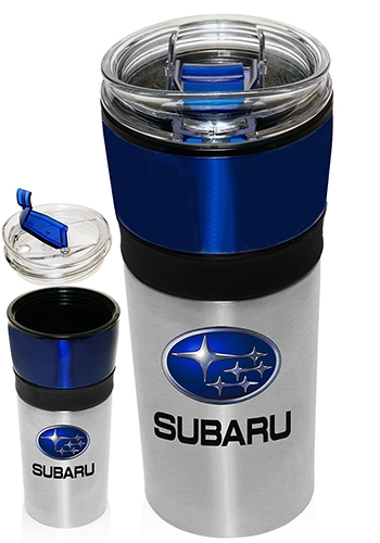 16 oz Stainless Steel Travel Mug w/ Plastic Interior 2