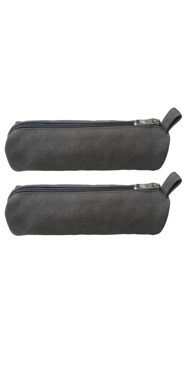 Heavy Canvas Stationery Portable bag Zipper Pencil Case 6