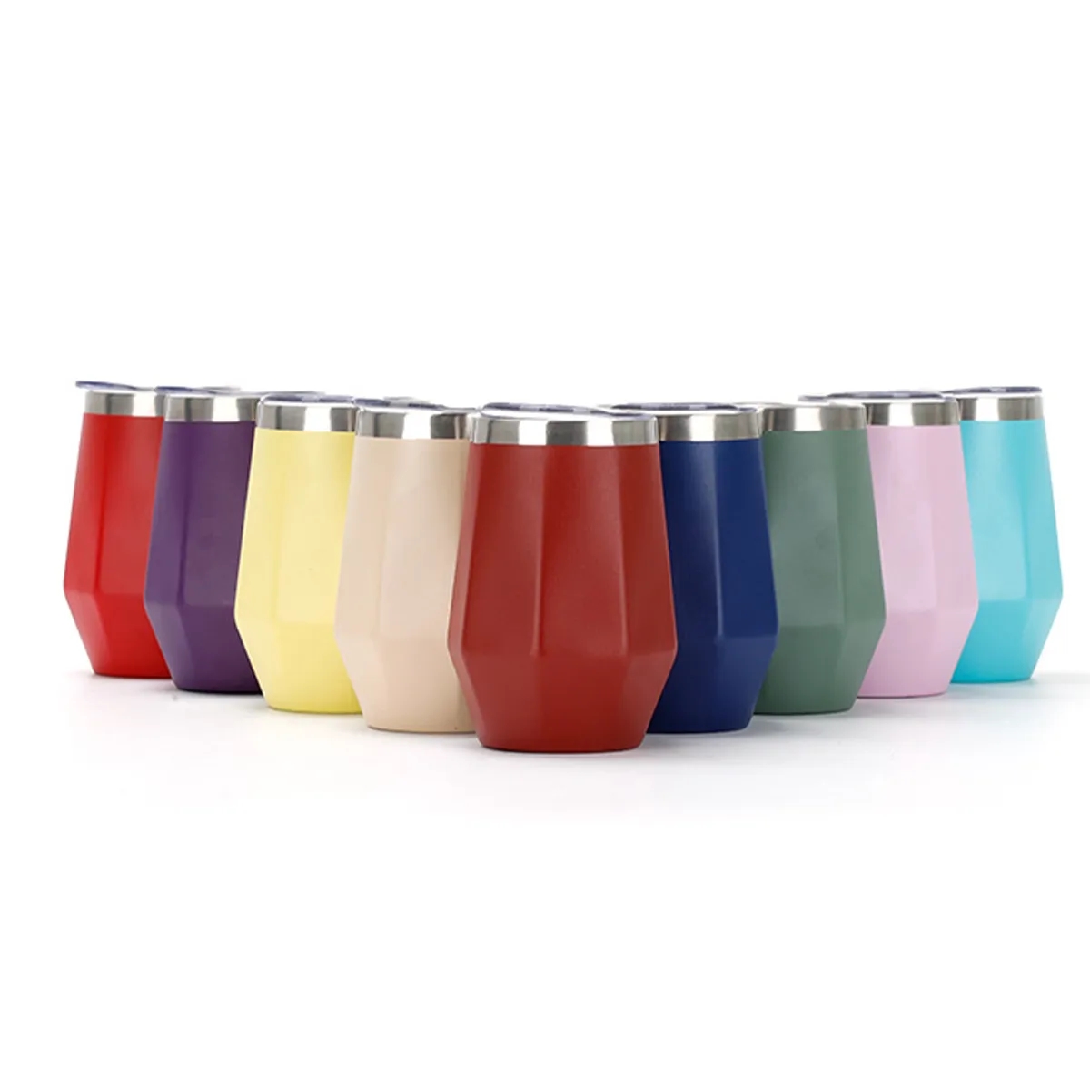 Octagonal Stainless Steel Vacuum Eggshell Thermos Cup 5