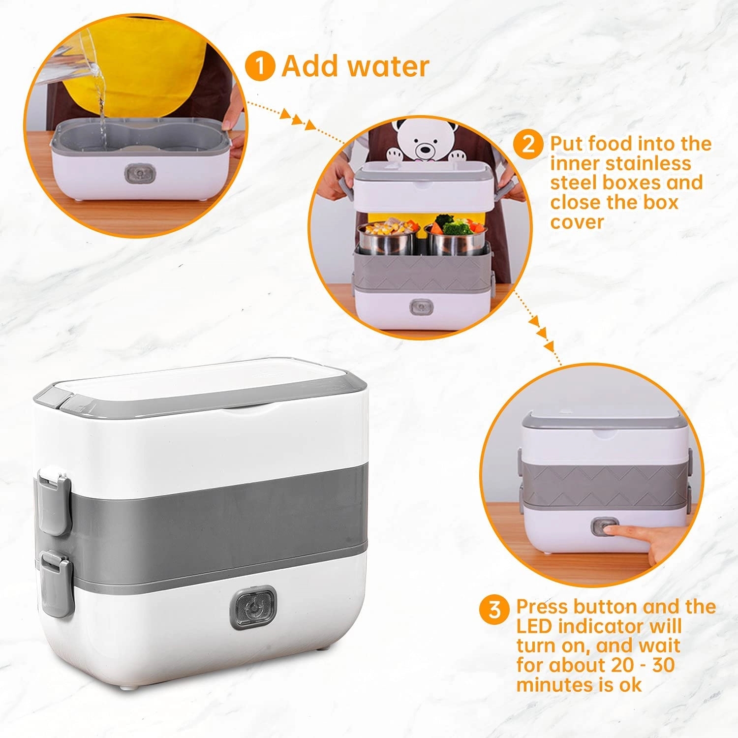 3 In 1 Electric Lunch Box 4