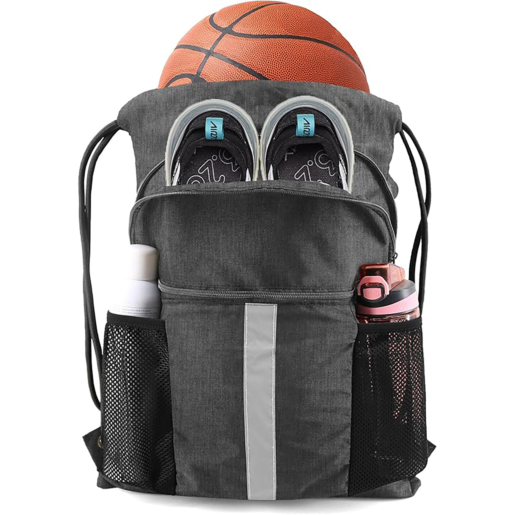 Drawstring Backpack with Shoe Compartment 18