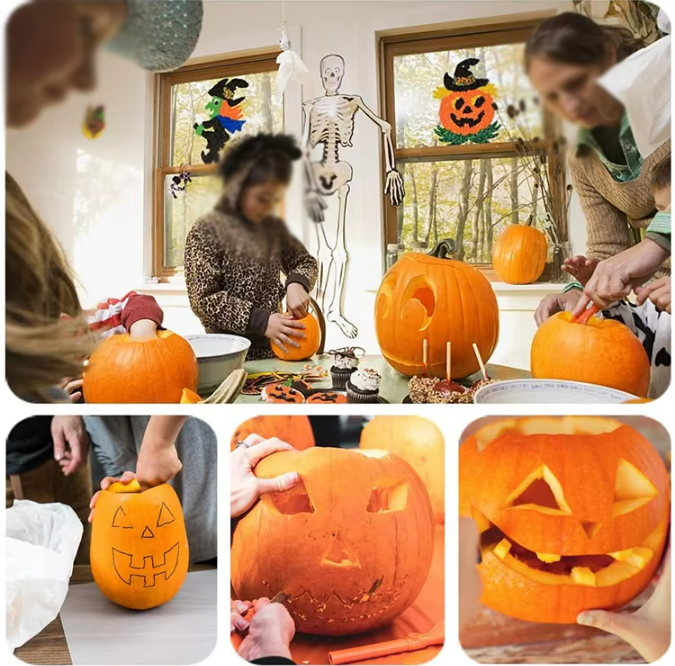 Halloween Pumpkin Carving Kit -6-Piece Set 4