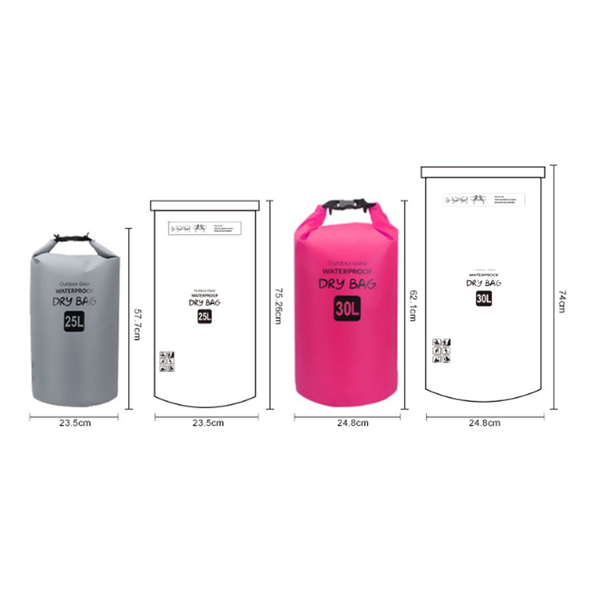 Custom High Quality Roll Compression Waterproof Dry Bag 5L 6