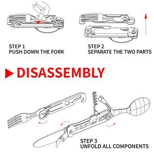 13 In 1 Stainless Steel Multi Tool Pocket Knife With Durable ABS Handle 9