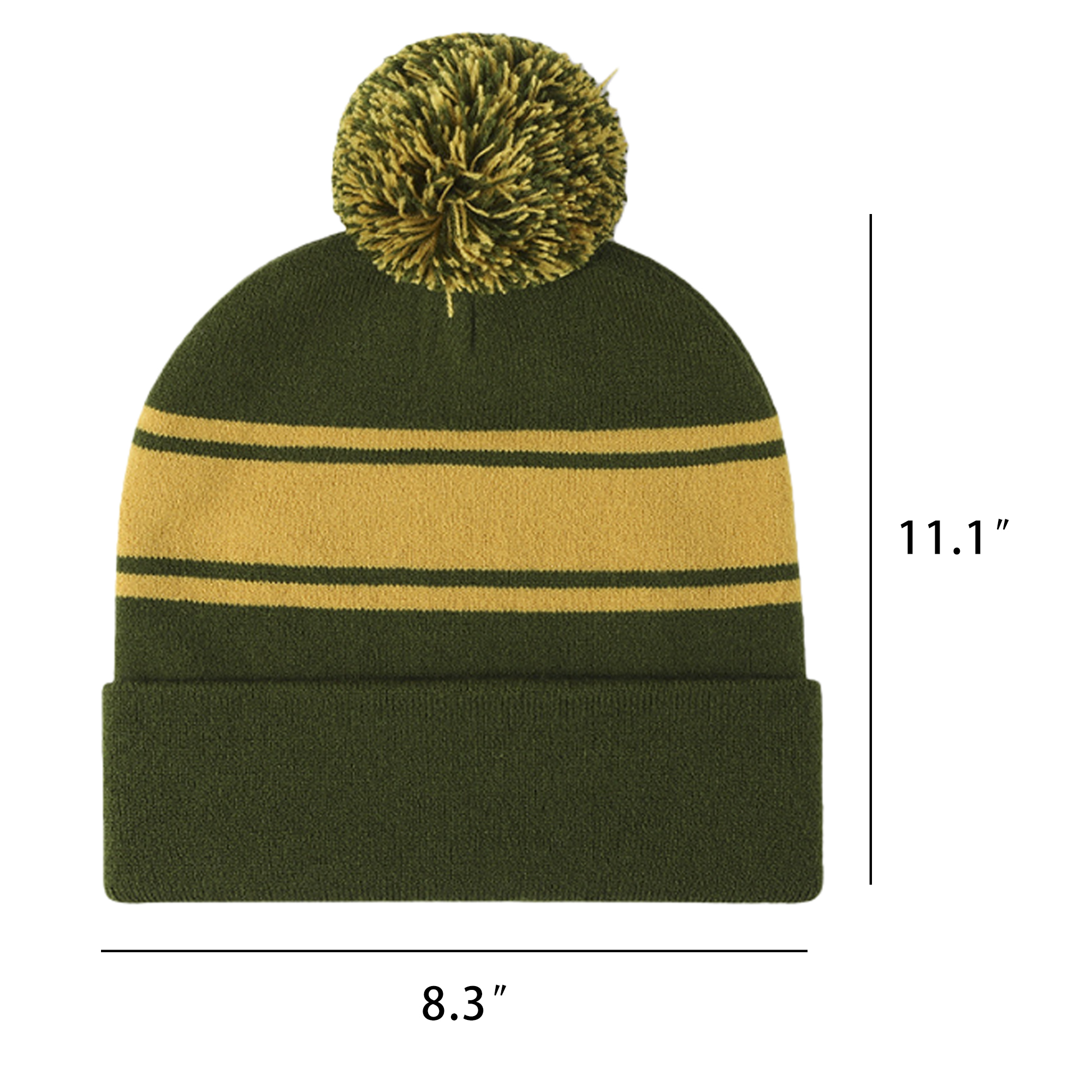 Acrylic Knit Cuffed Beanie Cap 2