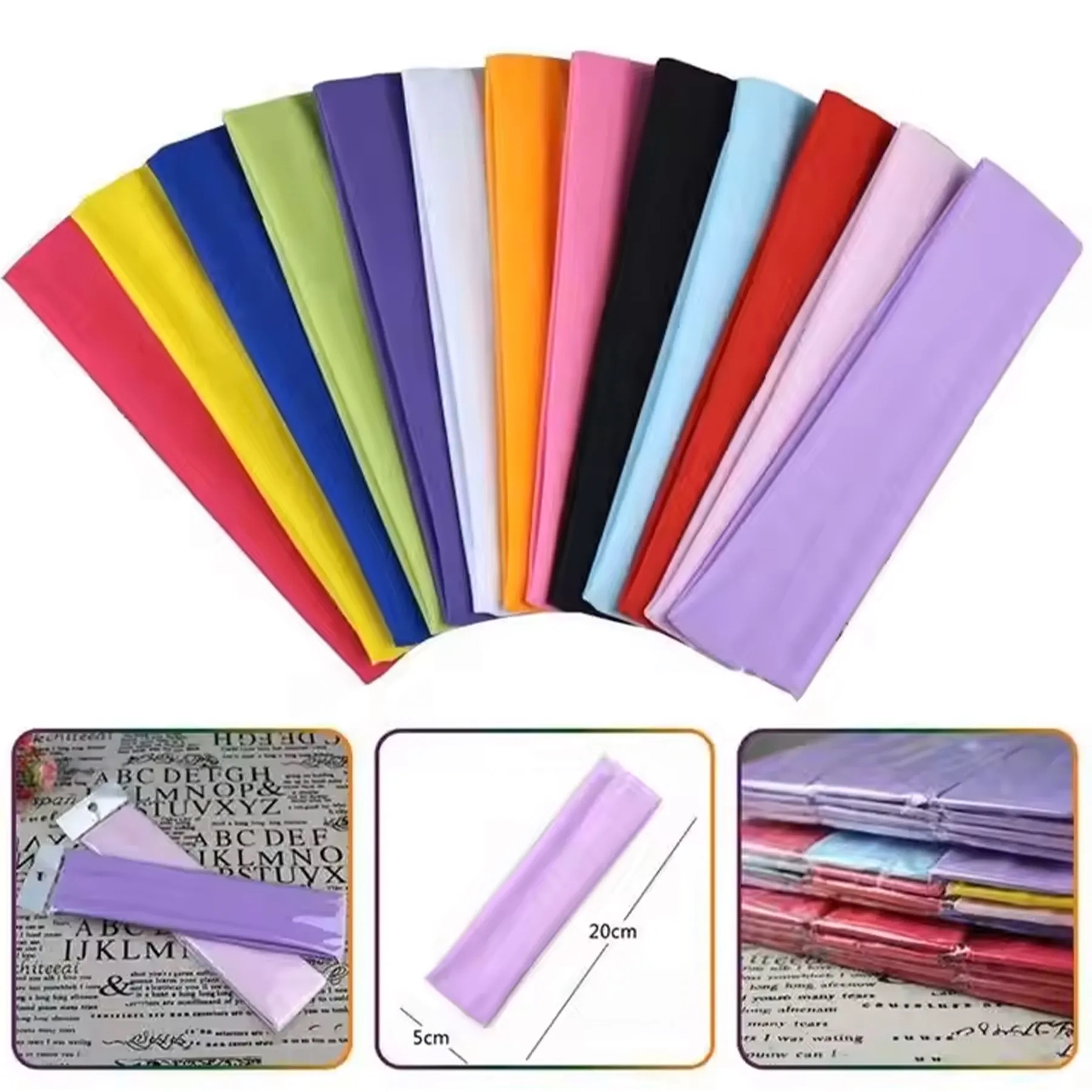 Solid High Stretch Headband Yoga Exercise Hair Accessories 4
