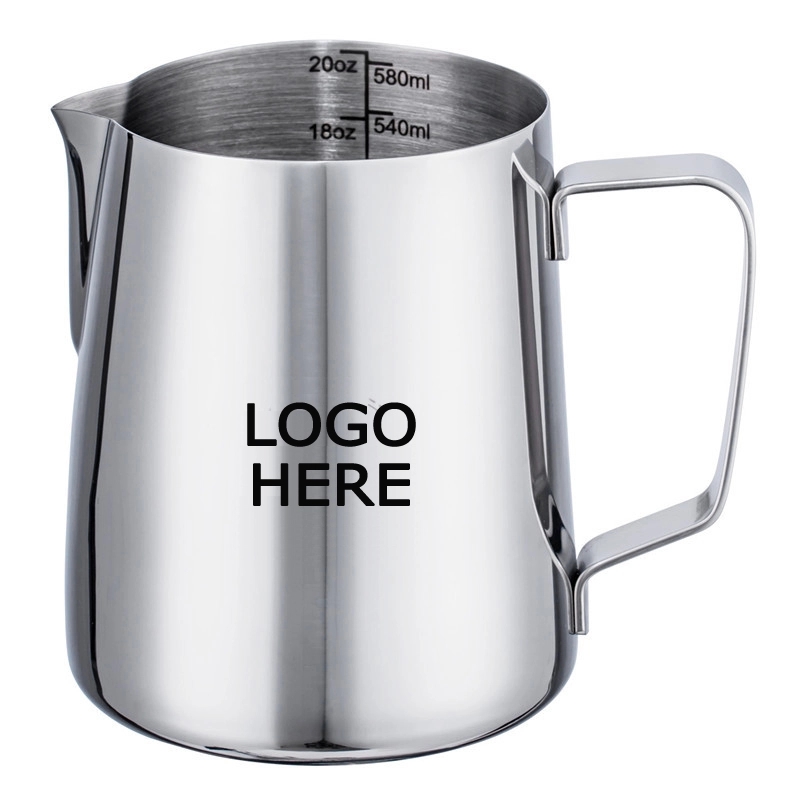 304 Stainless Steel Milk Frothing Cup with Handle 3