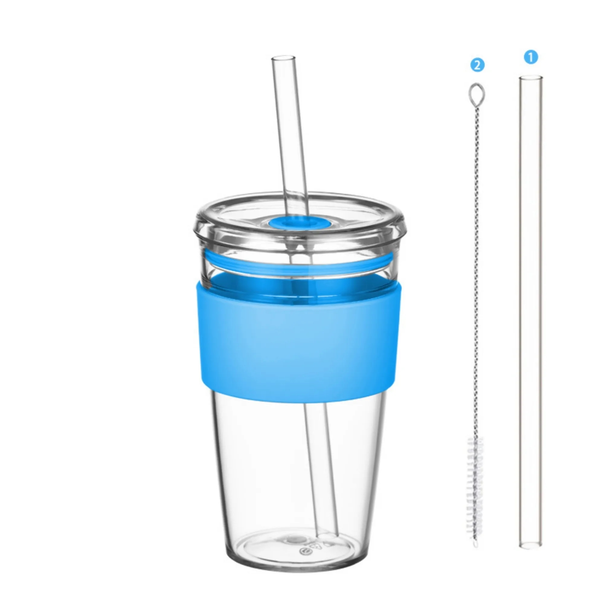 Tritan Sleeve Straw Water Cup 8