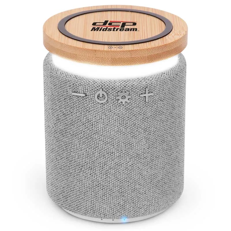 Lex Bamboo Wireless Speaker with Phone Charger 3
