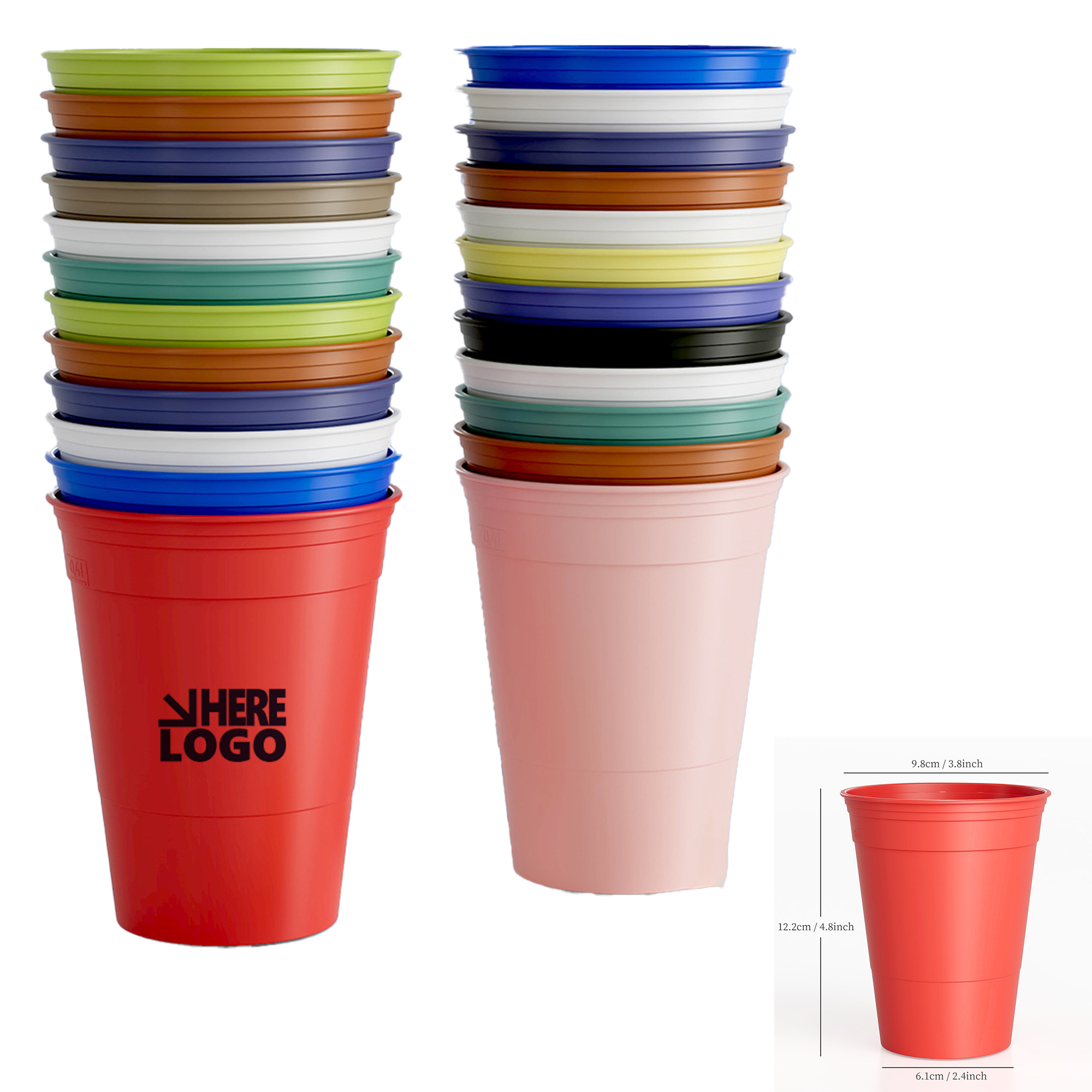 16.9oz Eco-friendly PP Party Cup 2