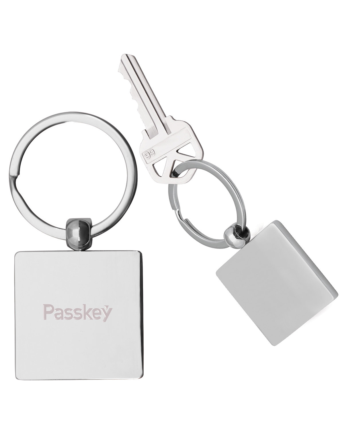 Square Metal Keychain 1