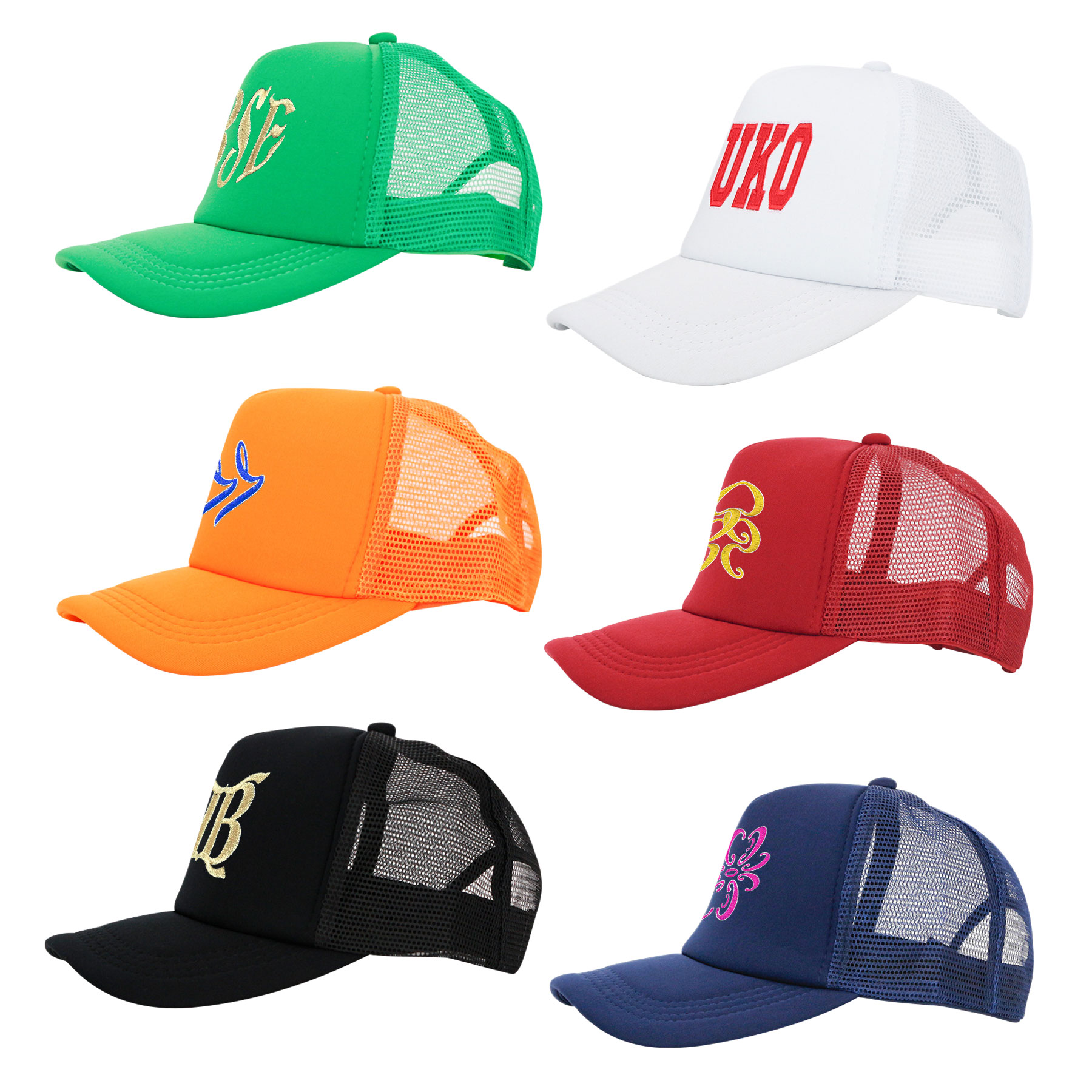 Solid Color Foam Trucker Mesh Cap 2