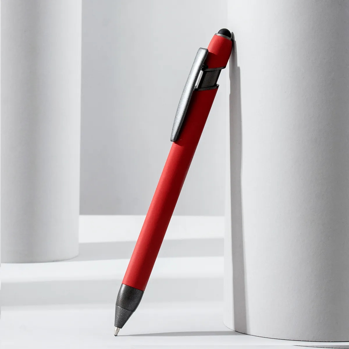 Soft Touch Pyra Stylus Pen With Gunmetal Trim 3