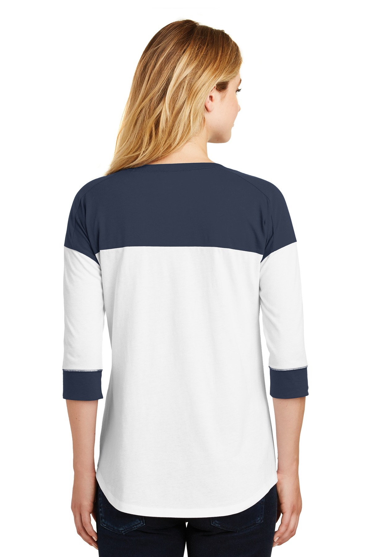 New Era Women's Heritage Blend 3/4-Sleeve Baseball Raglan Tee. LNEA104 22