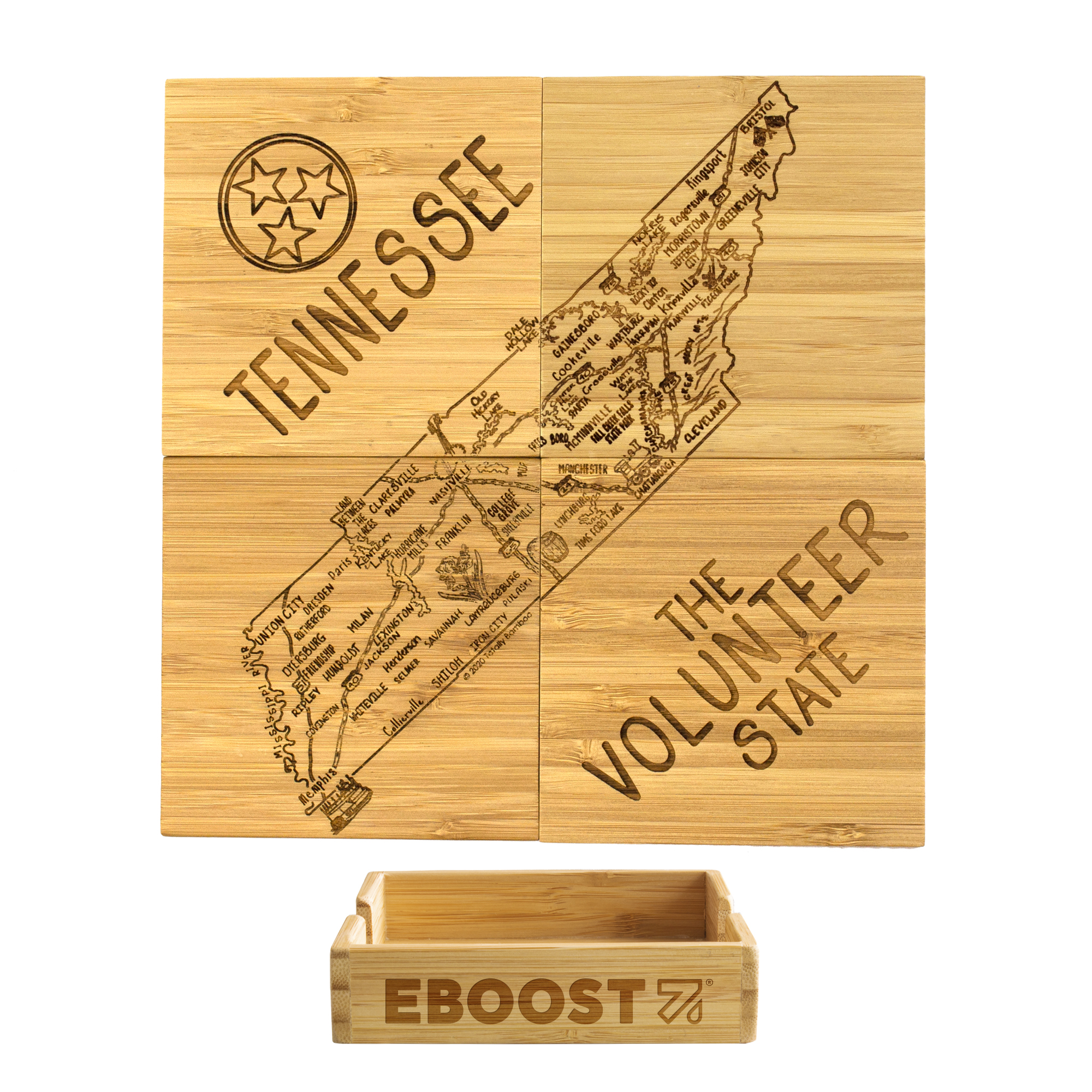 Tennessee Puzzle Coaster Set