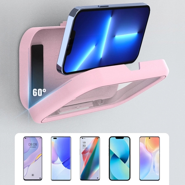 Waterproof Anti-Fog Rotatable Wall Mount Shower Phone Holder 6
